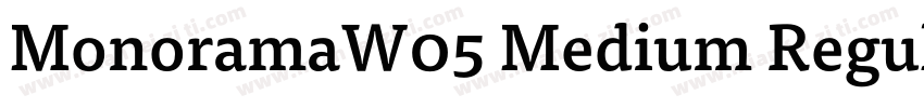 MonoramaW05 Medium Regular字体转换